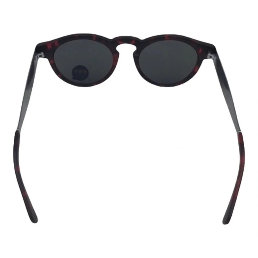 KOMONO Sunglasses Clement Metal Tortoise Silver Red/Black Round NEW